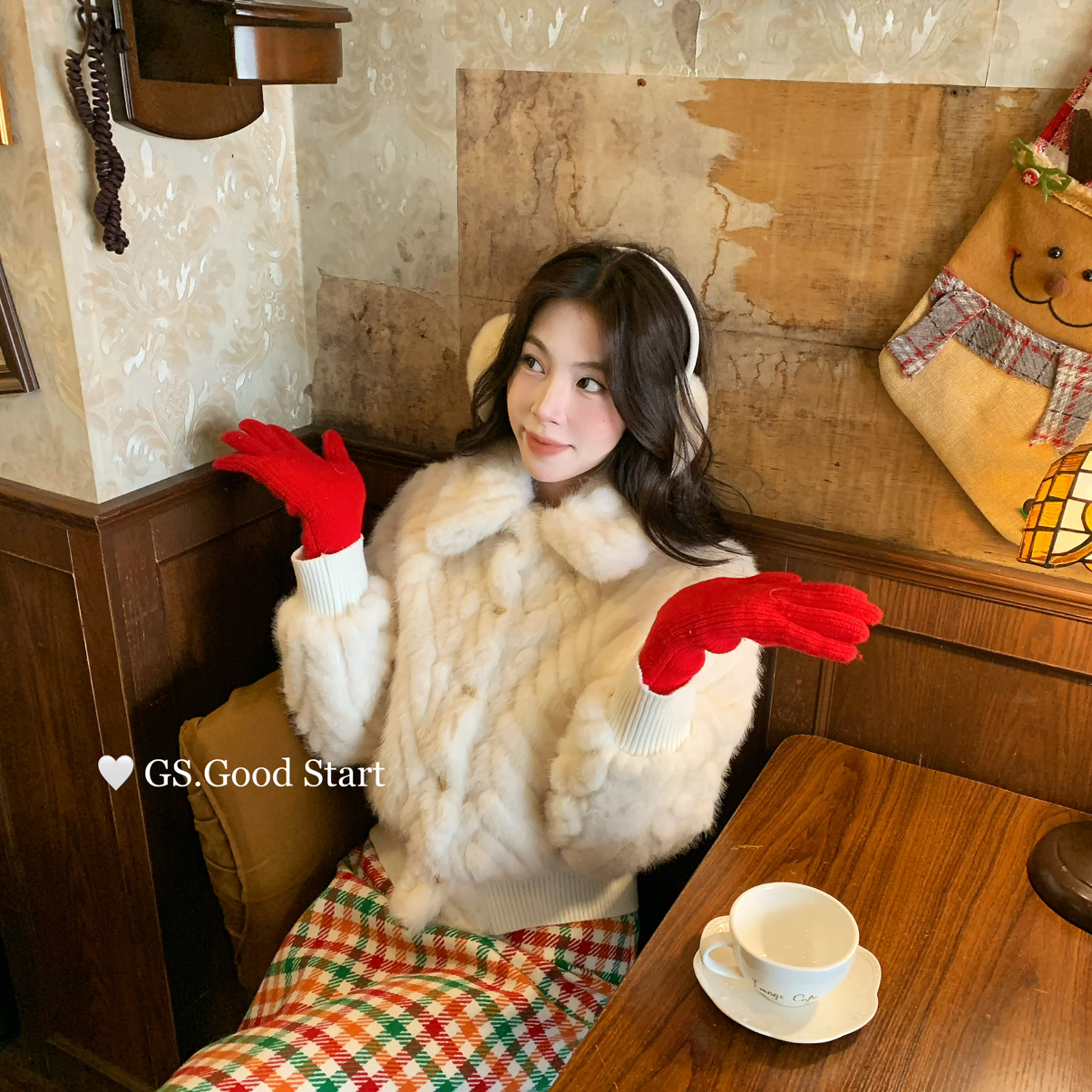 GS.GOOD START-松弛老钱派～冬季气质休闲翻领环保毛短外套G6907U