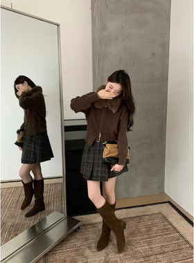 grapestone 葡萄籽-衫保暖毛衣（含12羊毛）(狐狸毛仿毛不可拆)16