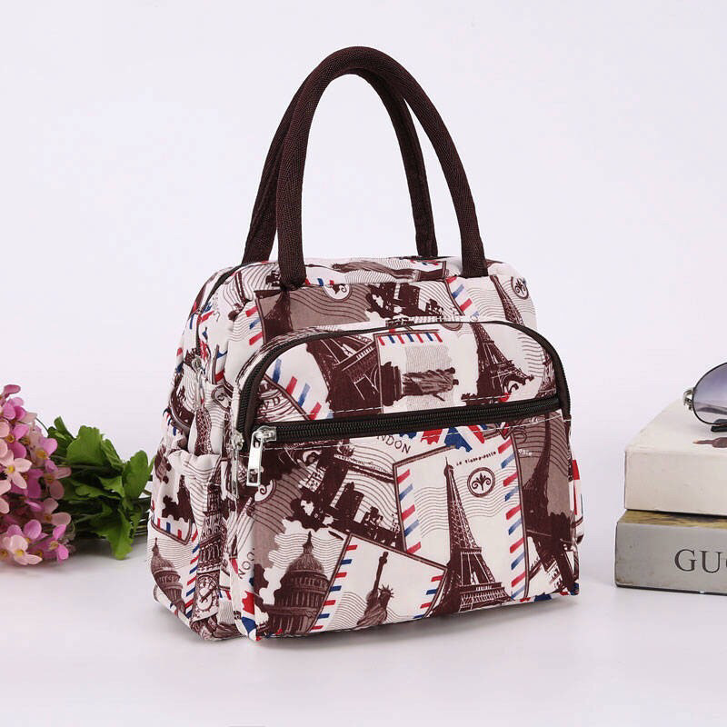 大号饭盒袋手提布包便当大容量妈妈款帆布包包小学生带饭袋子新款