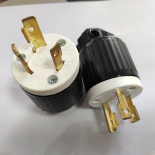 引挂式插头L6-30/LK6332/防脱落插头30A250V3P/台湾产