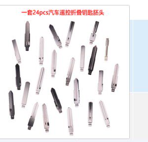 一套24pcs汽车遥控折叠钥匙胚头 （外贸）