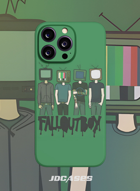fall out boy乐队音乐节周边 iphone15promax全包软壳菲林硬壳手机壳安卓