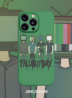 fall out boy乐队音乐节周边 iphone15promax全包软壳菲林硬壳手机壳安卓