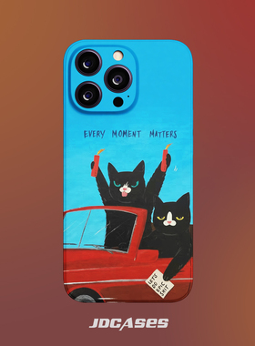 坏蛋猫猫 iphone16promax手机壳小众菲林壳防摔苹果17全包软壳安卓