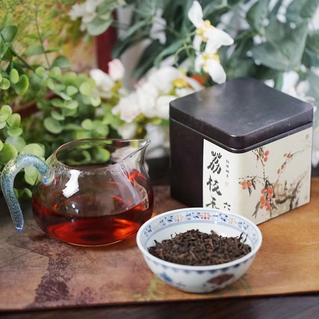 板娘的茶同款力荐2016年荔枝香六堡茶黑茶100g清爽果甜糯香cy121