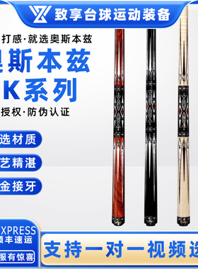 Arch Benz/奥斯本兹AK系列AK-01 2 3 4台球杆中式黑八8九球台球杆
