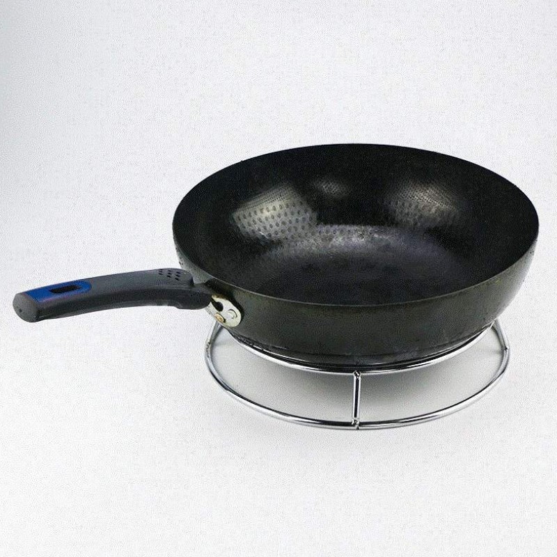 加厚实心钢筋支锅架锅圈炒锅汤锅架子置物架防烫隔热承重双层锅垫