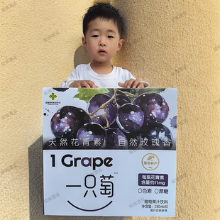 葡萄汁一只萄葡萄果汁饮料290ml/瓶萧县特产0蔗糖0色素新品包邮