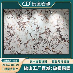 1200x2400网红款 酒店会所别墅影视墙形象墙天然石岩板电视背景墙