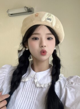 奈里nicein贝雷帽甜美女夏季