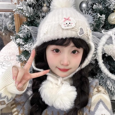 奈里nicein飞行帽秋冬可爱甜美