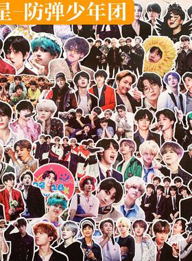 手帐贴纸防弹少年团金泰亨田正国金南俊朴智旻闵玧其明星周边