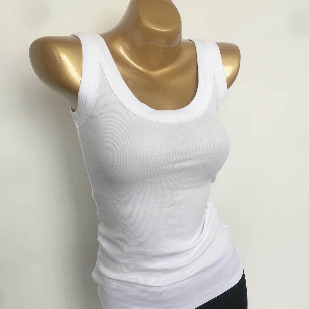 MISS WUins网红紧身U领低胸女士背心外穿内搭大领口吊带无袖上衣