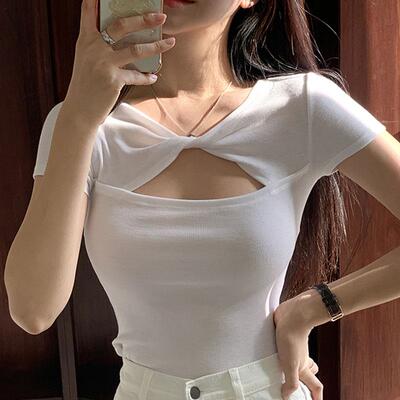 短袖通勤51STUD露背51STUDIO自制