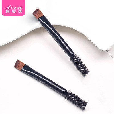 15Y10Y眉刷BA1PQ001-双头螺旋眉毛刷化妆刷便携工具两用睫毛鼻影