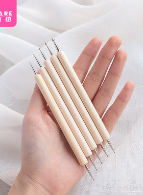 美甲笔刷/点钻AC1sq801-双头点花笔点珠笔美甲师初学者彩绘指