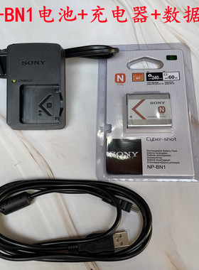 索尼DSC-W310 W320 W330 W510 W520相机NP-BN1电池+充电器+数据线