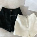 百搭休闲裤 女秋冬新款 ins 子A字毛呢外穿短裤 小香风高腰显瘦气质裤