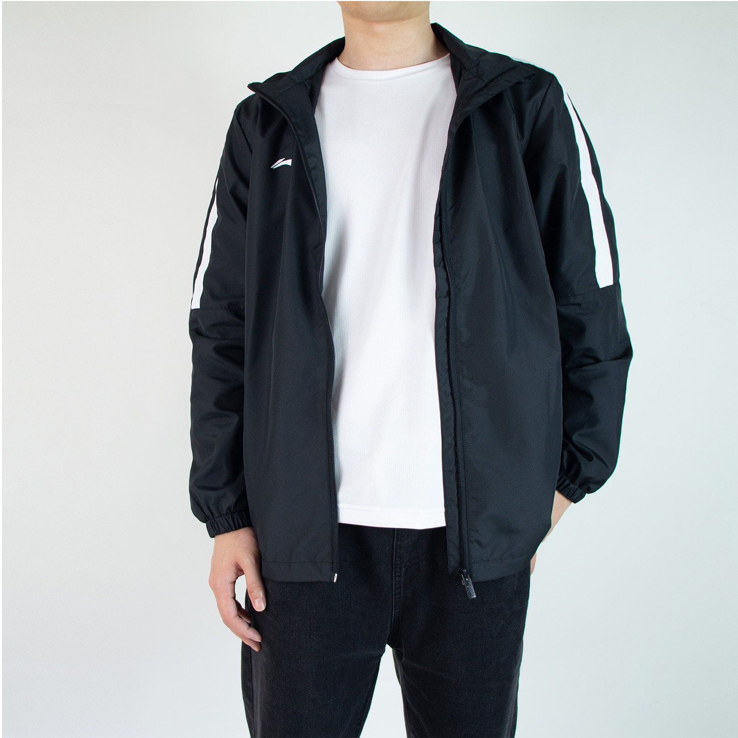 李宁风衣外套男女同款春季新款防风宽松网眼运动连帽上衣国潮夹克