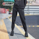 新款 束脚针织裤 黑色休闲裤 长裤 训练运动裤 男士 男裤 李宁卫裤 子春季