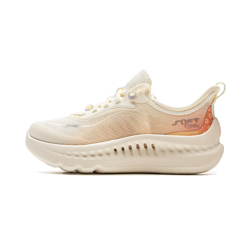 李宁女鞋SOFTCOOL2休闲运动鞋新款透气轻便弹力缓震跑步鞋AGLV010