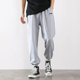 浅灰色男秋季 百搭休闲卫裤 新款 收口长裤 棉质运动裤 李宁卫裤