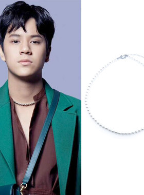 泰剧两小无拆ohmnanon格拉帕·格潘同款珍珠项链圈玻璃choker锁骨