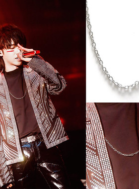 当打之年同款百搭钛钢项链