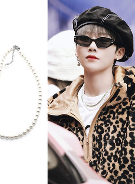 国潮风百搭轻奢毛衣链刘雨昕同款