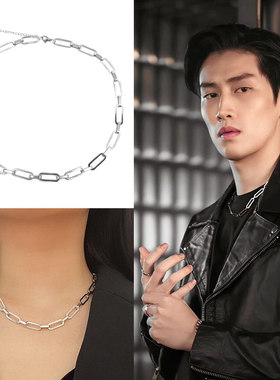黑帮少爷爱上Bible柏博同款大小圈环相伴项链圈锁骨链泰剧Vegas