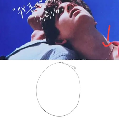 请以你的名字呼唤我eilo 甜茶 埃利奥同款方形蛇骨项链圈百搭锁骨