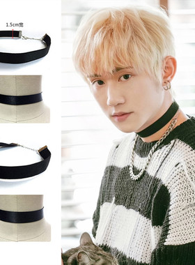 姜典台剧奇迹艾迪同款Choker百搭黑色项链圈脖颈链个性潮饰品周边