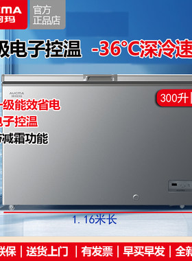 澳柯玛300升电子控温冷冻柜一级
