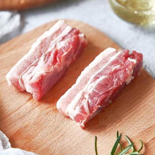 五谷慢养黑猪五花肉原切原味