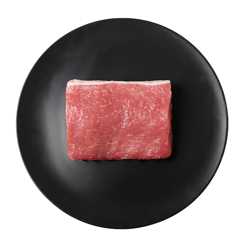膳博士黑猪肉新鲜冷冻里脊肉400g土猪肉通脊纯精肉烤肉无骨猪扒