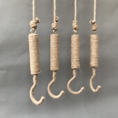 服装 店挂钩墙上展示架创意麻绳衣架吊环橱窗吊顶悬挂衣钩吊挂S钩