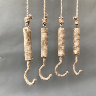 服装 店挂钩墙上展示架创意麻绳衣架吊环橱窗吊顶悬挂衣钩吊挂S钩