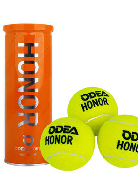 odear欧帝尔网球学生业余训练高级比赛网球铁罐3粒装网球Honor