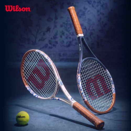 Wilson威尔胜26新款青花瓷限定款blade v10网球拍成人碳素专业拍