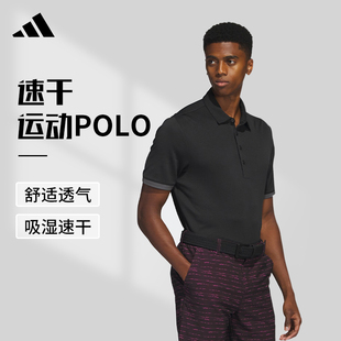 t恤 adidas阿迪达斯高尔夫男服装 polo衫 短袖 球衣上衣服饰打底秋季