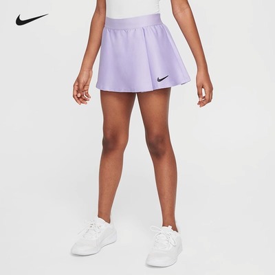 Nike耐克儿童网球服女童青少年运动短裙内置底裤防走CV7575-515
