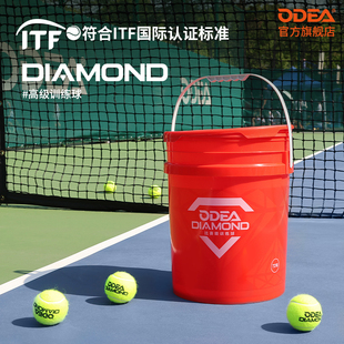 ODEA欧帝尔Diamond训练网球无压耐打DD8成人进阶网球72粒常压桶装