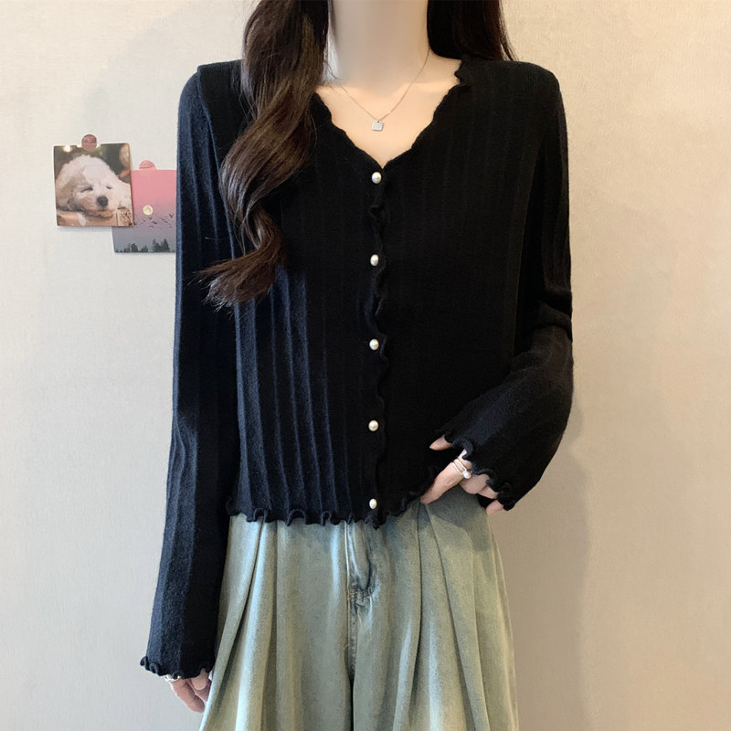 实拍胖妹妹大码女装秋装毛衣新款设计感木耳边针织衫显瘦软糯上衣,女装/女士精品,大码内搭,淘宝优惠券,粉丝福利购,淘宝优惠卷