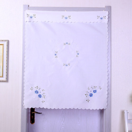 白色饭店遮挡厕所厨房半截隔断帘