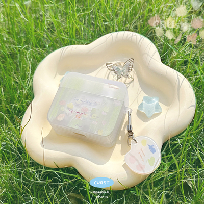 春意浓原创设计可爱调色盘耳机壳