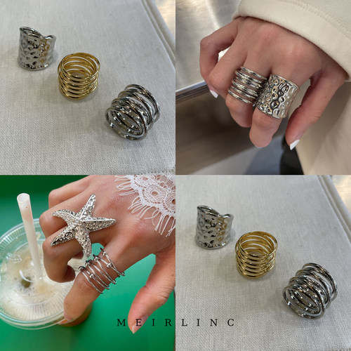 MEIRLINC 原创小众独特高级感法式复古风设计新款夸张中性ins个性