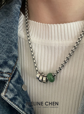 MELINE CHEN 原创设计师款绿色新中式复古小众高级感潮酷ins嘻哈