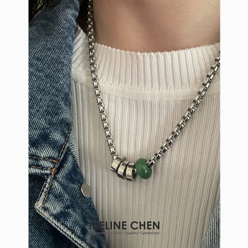 MELINE CHEN 原创设计师款绿色新中式复古小众高级感潮酷ins嘻哈