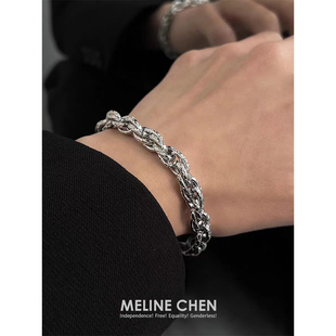 潮酷ins嘻哈高级感情侣百搭 简约复古小众设计感个性 MELINE CHEN