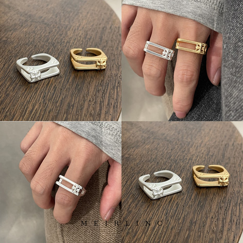 MEIRLINC 原创小众独特高级感法式复古风设计情侣百搭新款ins个性